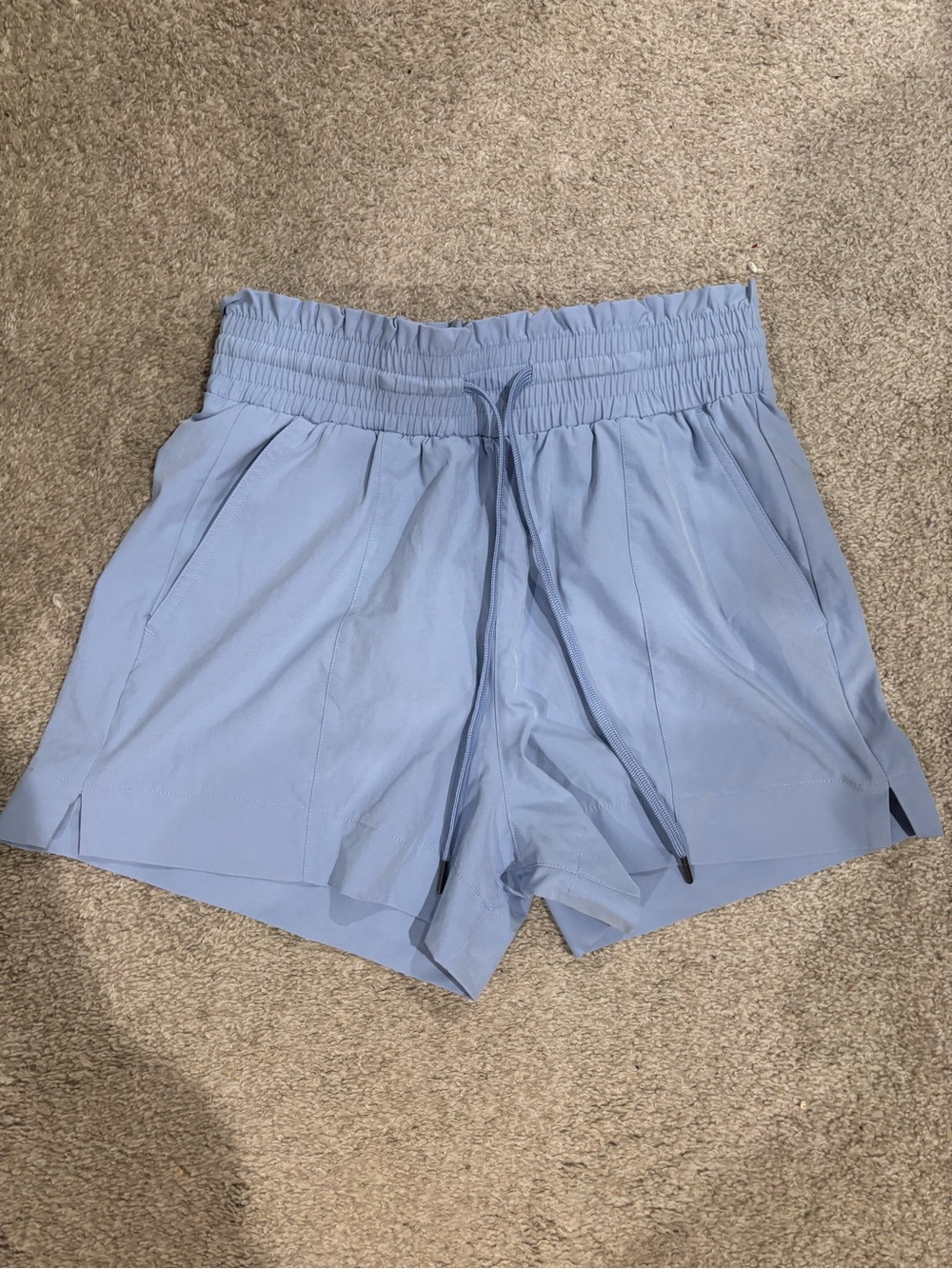 Abercrombie & Fitch Sky Blue Elastic Waist Shorts